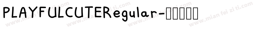 PLAYFULCUTERegular字体转换