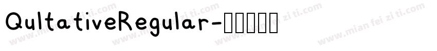 QultativeRegular字体转换