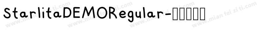 StarlitaDEMORegular字体转换