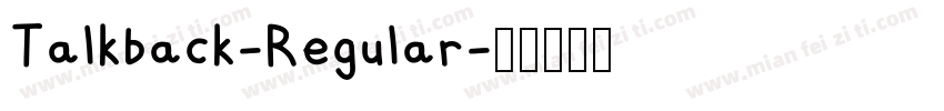Talkback-Regular字体转换