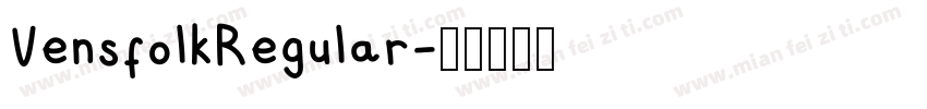 VensfolkRegular字体转换