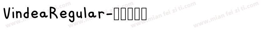 VindeaRegular字体转换