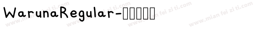 WarunaRegular字体转换