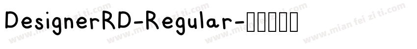 DesignerRD-Regular字体转换
