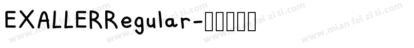 EXALLERRegular字体转换