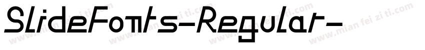SlideFonts-Regular字体转换