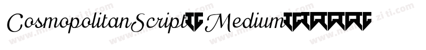 CosmopolitanScript-Medium字体转换