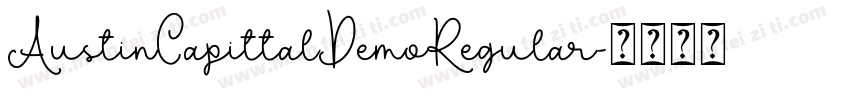 AustinCapittalDemoRegular字体转换