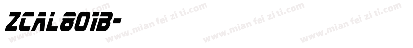 Zcal801b字体转换