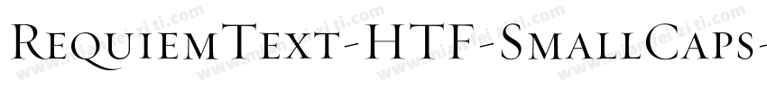RequiemText-HTF-SmallCaps字体转换