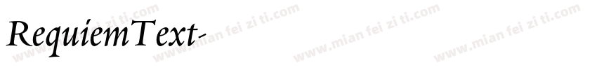 RequiemText字体转换
