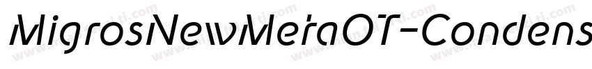 MigrosNewMetaOT-CondensedBook字体转换