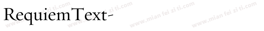 RequiemText字体转换