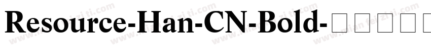 Resource-Han-CN-Bold字体转换