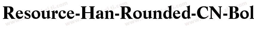Resource-Han-Rounded-CN-Bold字体转换