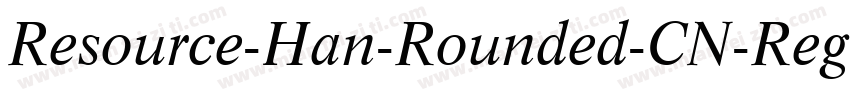 Resource-Han-Rounded-CN-Regular字体转换