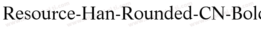Resource-Han-Rounded-CN-Bold字体转换