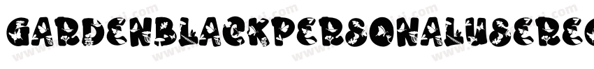 GardenBlackPersonalUseRegular-dY47字体转换