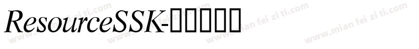 ResourceSSK字体转换