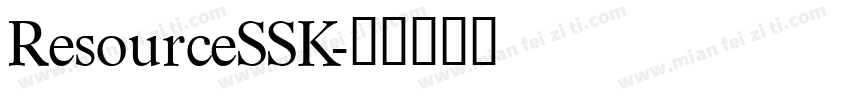 ResourceSSK字体转换