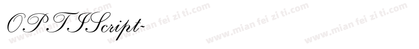 OPTIScript字体转换