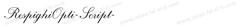 RespighiOpti-Script字体转换