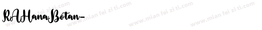 RAHanaBotan字体转换