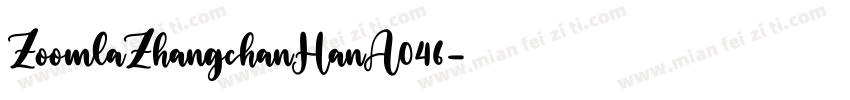 ZoomlaZhangchanHanA046字体转换