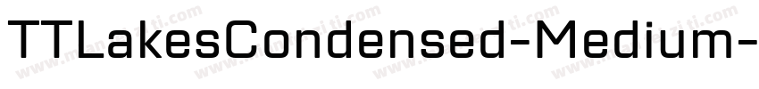 TTLakesCondensed-Medium字体转换