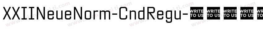 XXIINeueNorm-CndRegu字体转换