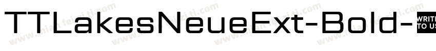 TTLakesNeueExt-Bold字体转换