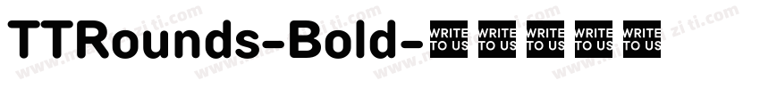 TTRounds-Bold字体转换