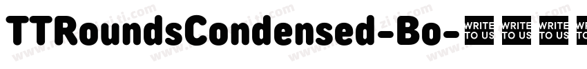TTRoundsCondensed-Bo字体转换