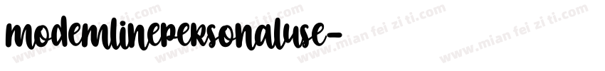 modemlinepersonaluse字体转换