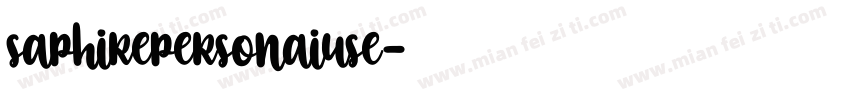 saphirepersonaiuse字体转换