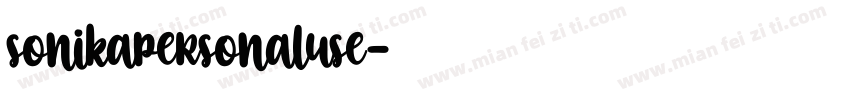 sonikapersonaluse字体转换