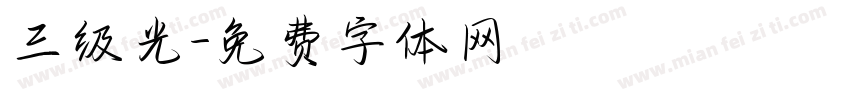 三级光字体转换