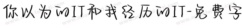 你以为的IT和我经历的IT字体转换