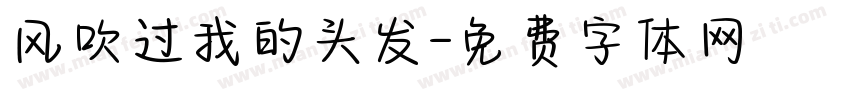 风吹过我的头发字体转换