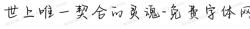 世上唯一契合的灵魂字体转换