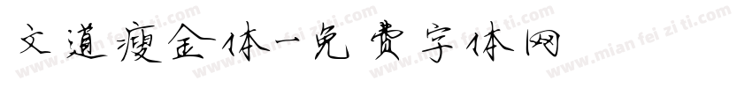 文道瘦金体字体转换