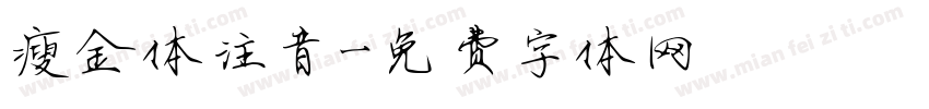 瘦金体注音字体转换
