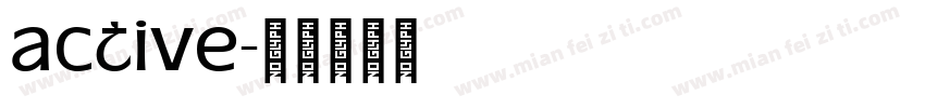 active字体转换
