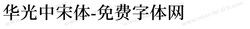 华光中宋体字体转换