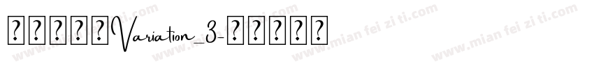 阿姆斯特丹Variation_3字体转换