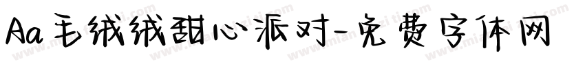 Aa毛绒绒甜心派对字体转换