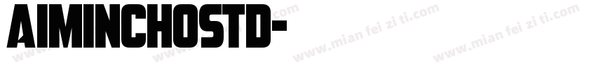 AIMinchostd字体转换