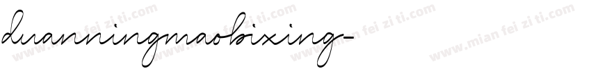 duanningmaobixing字体转换