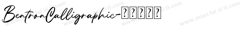 BentronCalligraphic字体转换