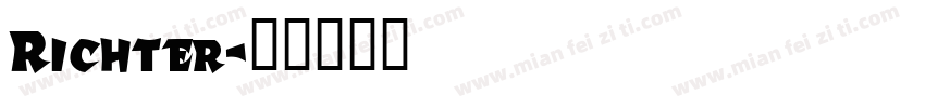 Richter字体转换
